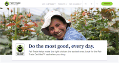 Desktop Screenshot of fairtradecertified.org