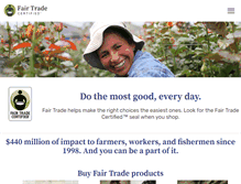 Tablet Screenshot of fairtradecertified.org